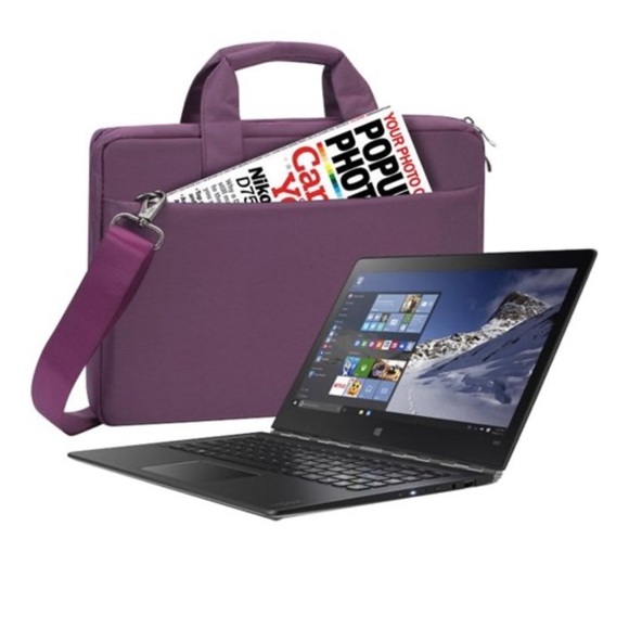 Rivacase Purple Laptop Bag/Crossbody - Picture 4 of 7